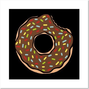 Amazing And Beautiful Chocolate Donut Design Posters and Art